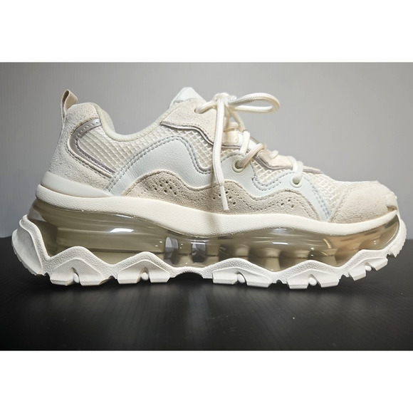 Size 7 Women’s Skechers Uno Chaos Athletic Sneakers 177935/White - Picture 5 of 7